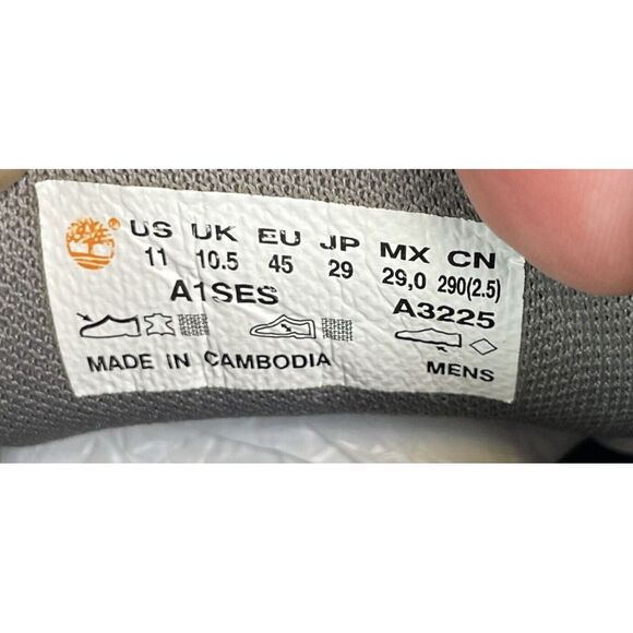 Timberland Davis Square Medium Grey Nubuck Chukka Shoe / Men's Size 11 A1SES - Picture 10 of 14